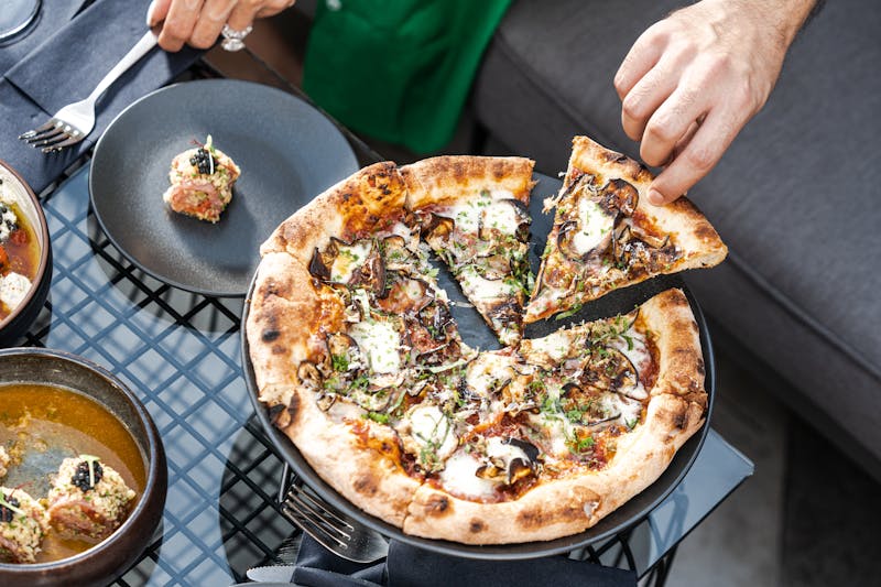 Giordanos Mushroom Truffle Stuffed Pizza