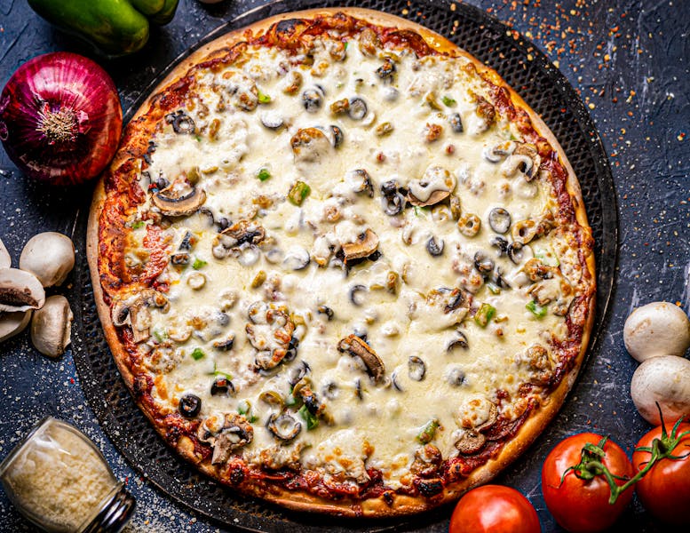 Giordanos White Garlic Thin Crust Pizza