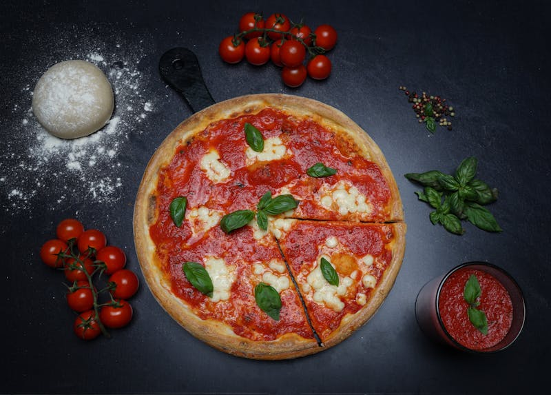 giordanos pizza loaded with fresh toppings and melted mozzarella